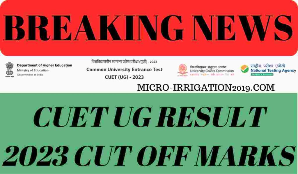 CUET UG Result 2023 Cut Off