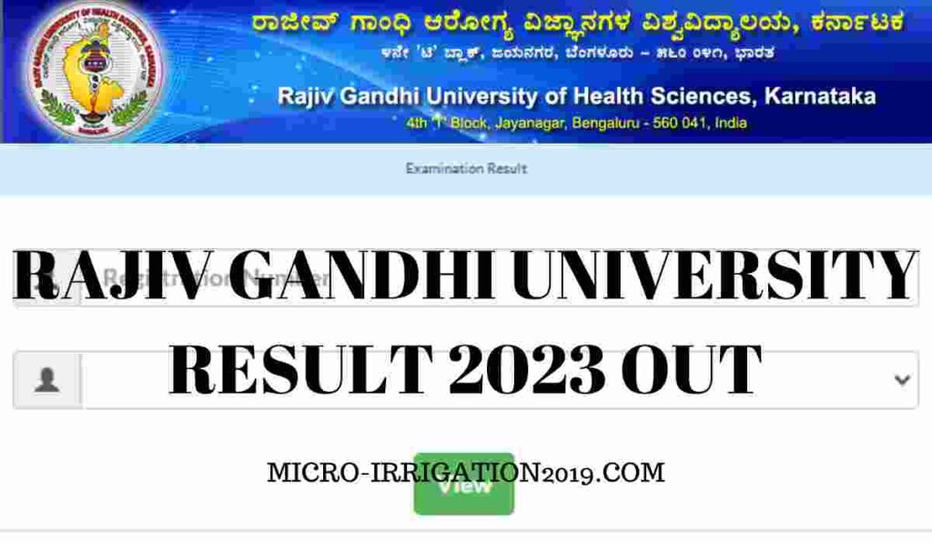 Rajiv Gandhi University Result 2023