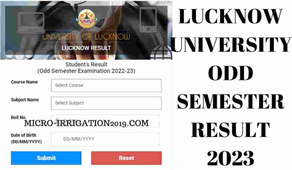 Lucknow University Result 2023